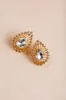 Misty Crystal Teardrop Earrings sold by Morning Lavender