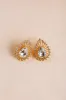 Misty Crystal Teardrop Earrings sold by Morning Lavender