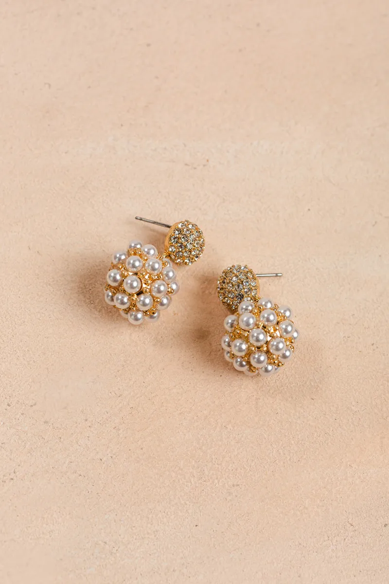 Hope Pearl Ball Earrings sold by Morning Lavender