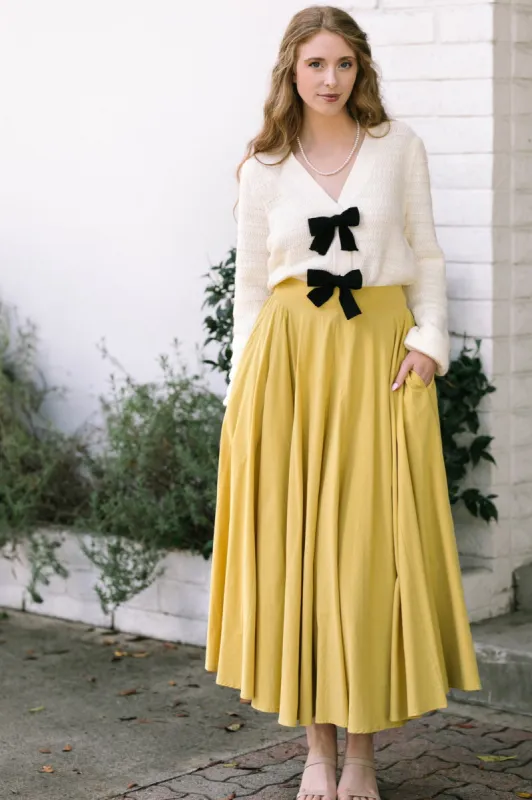 Joelle Solid Maxi Skirt sold by Morning Lavender