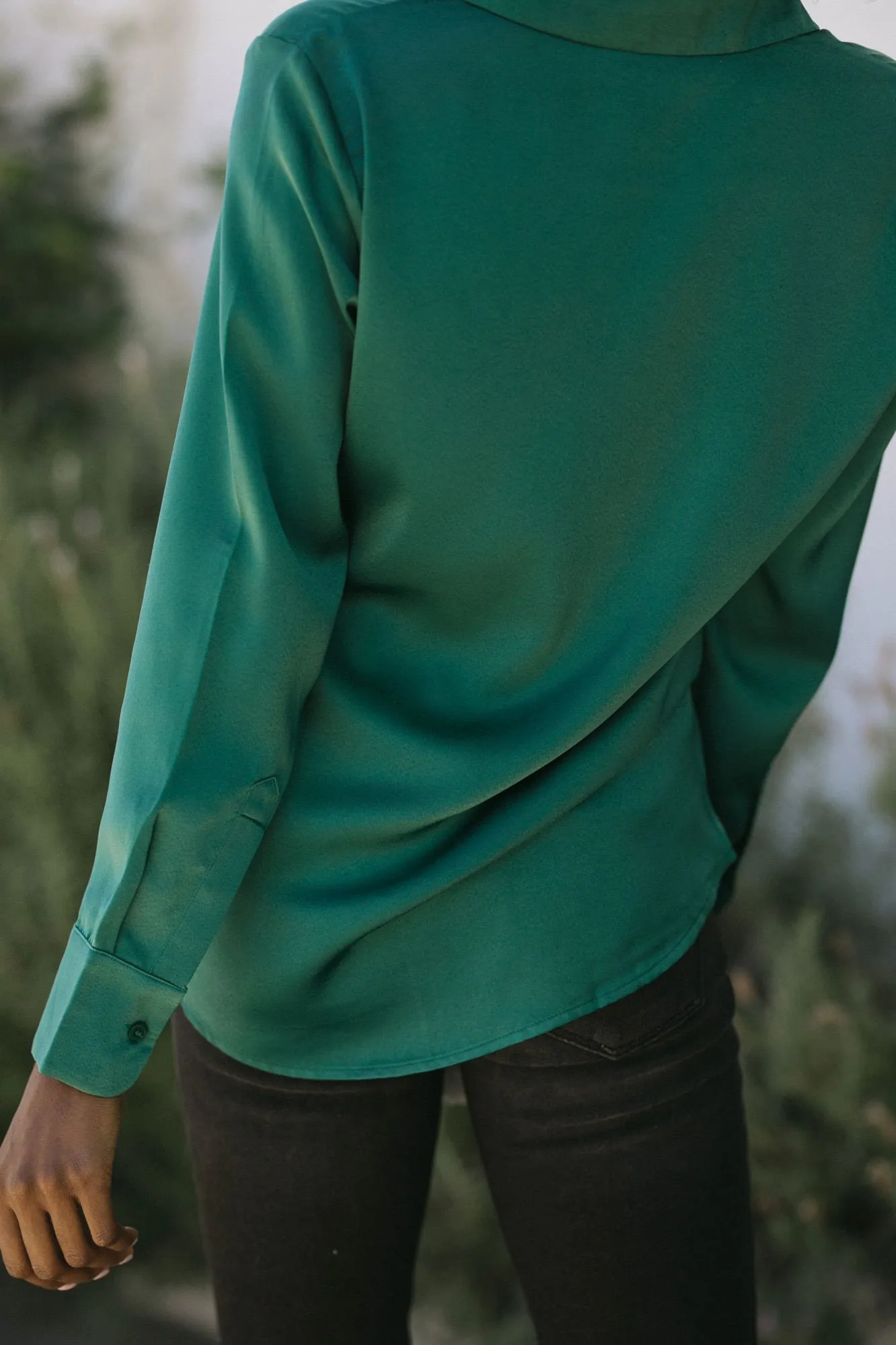 Debbie Satin Buttoned Blouse sold by Morning Lavender product image thumbnail 4