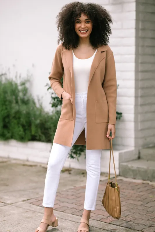 Natasha Lapel Knit Coat sold by Morning Lavender