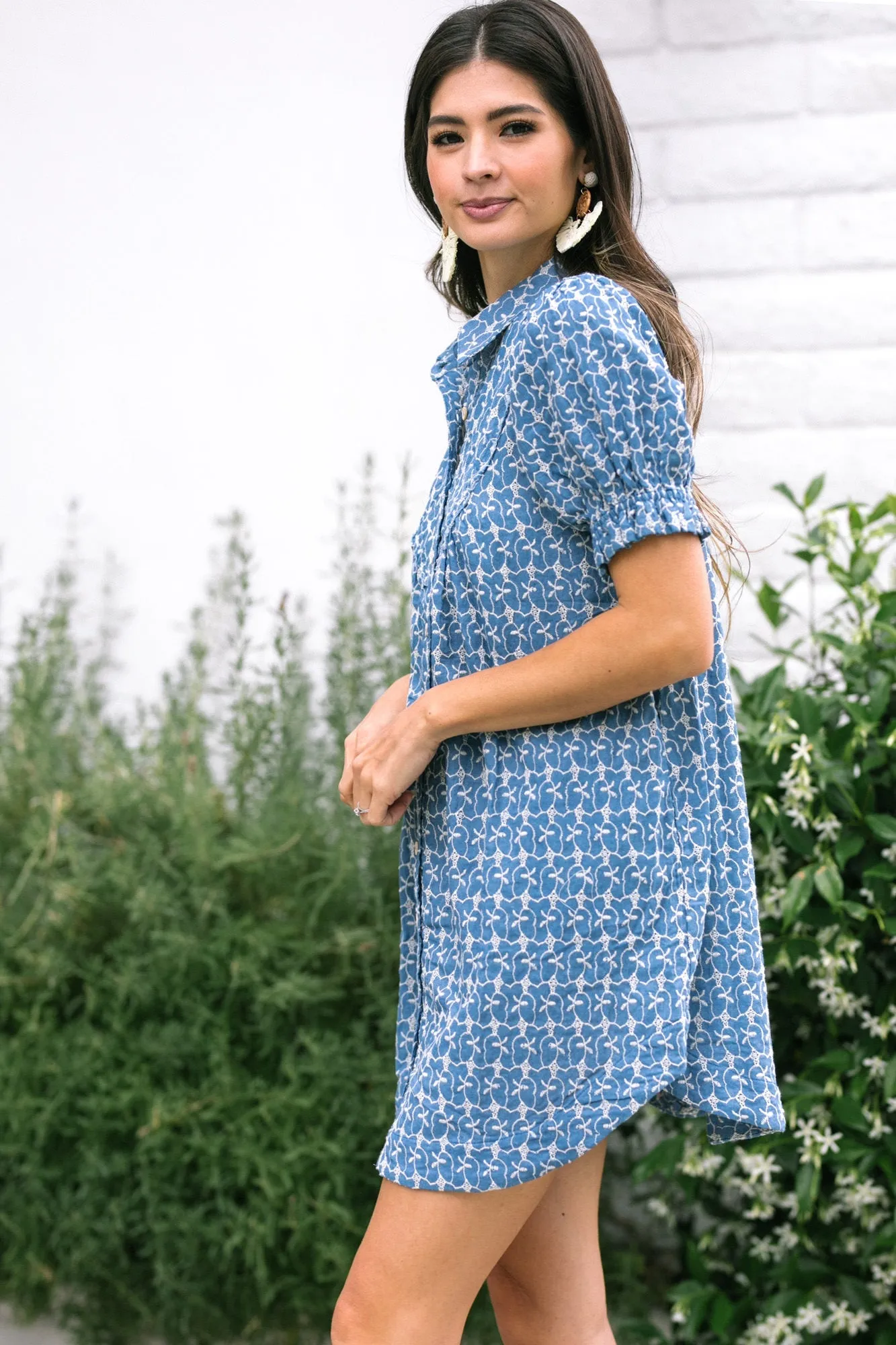 Lucy Embroidered Mini Dress sold by Morning Lavender product image thumbnail 4