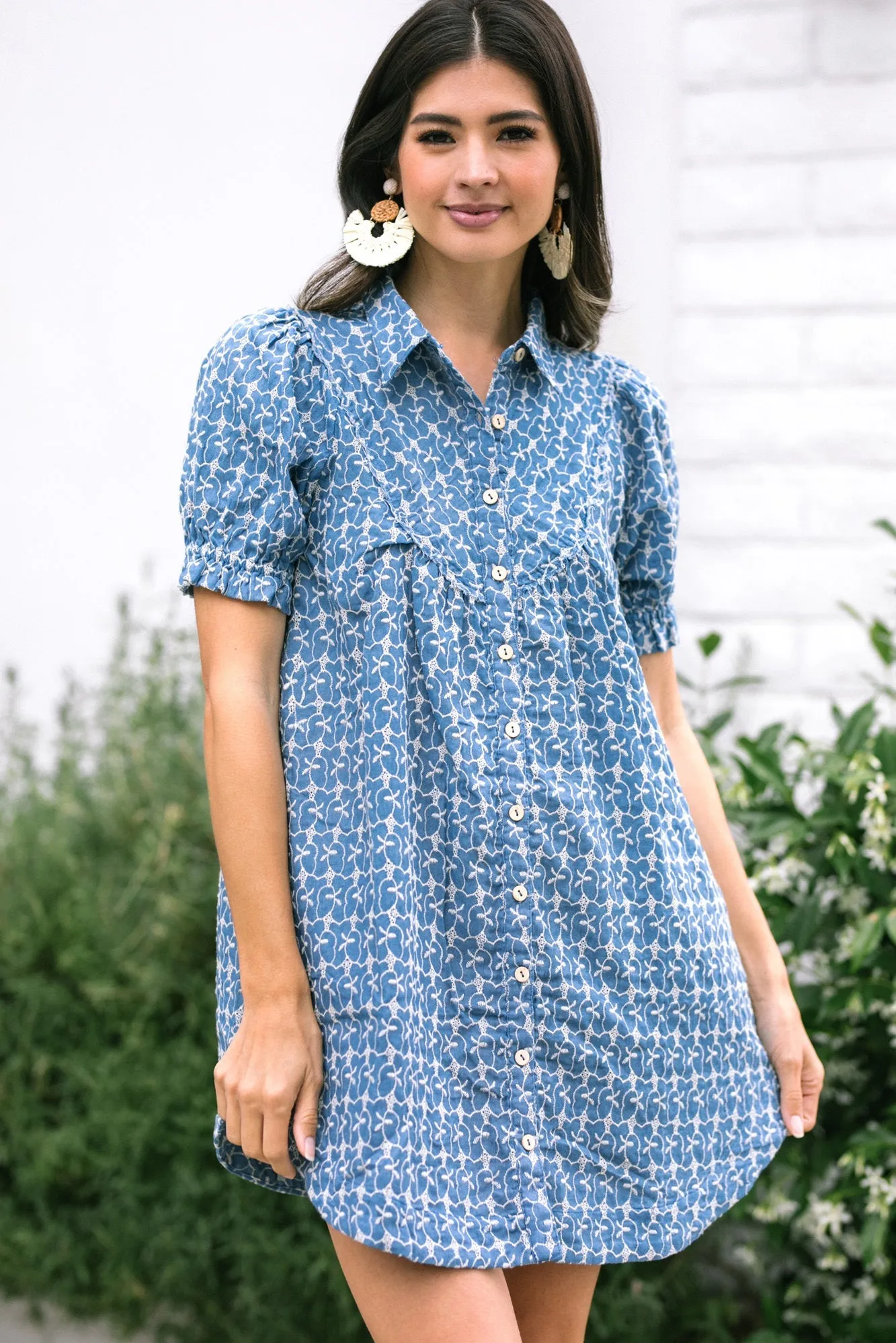 Lucy Embroidered Mini Dress sold by Morning Lavender