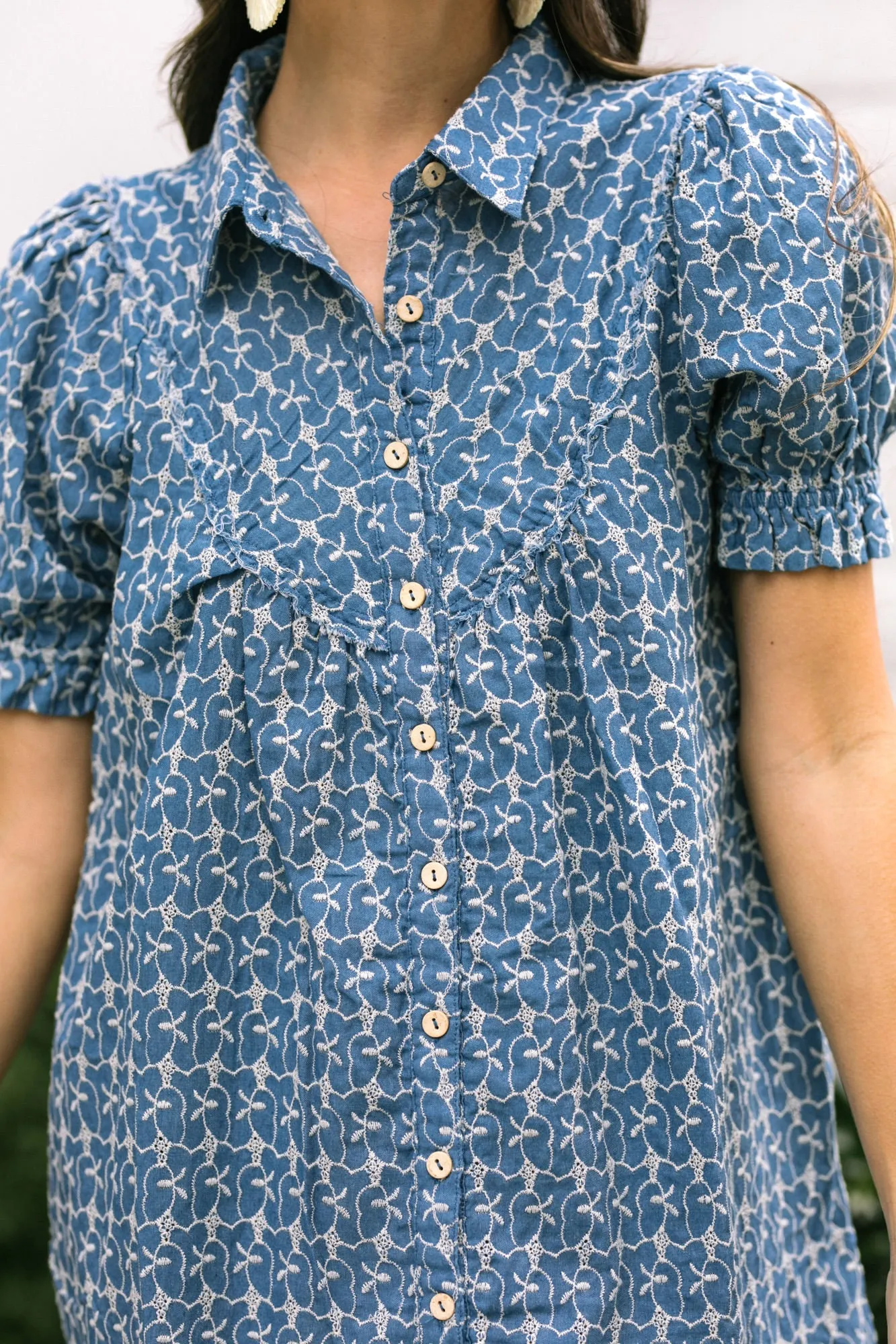 Lucy Embroidered Mini Dress sold by Morning Lavender product image thumbnail 3