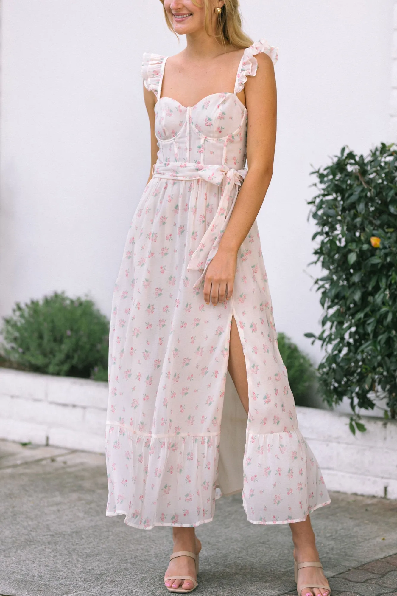 Colette Corset Floral Dress sold by Morning Lavender