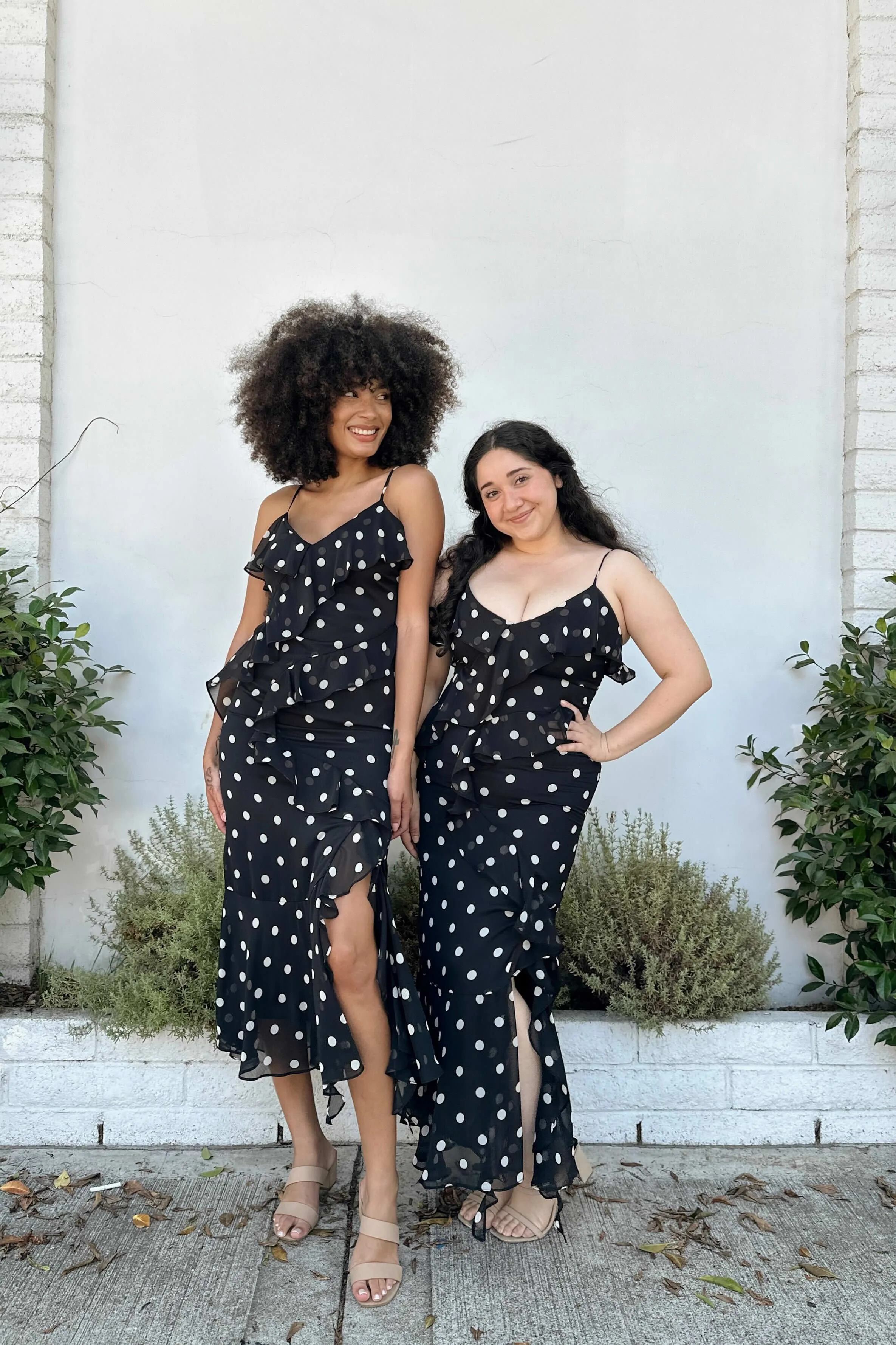 Dominique Dotted Ruffled Dress sold by Morning Lavender product image thumbnail 2