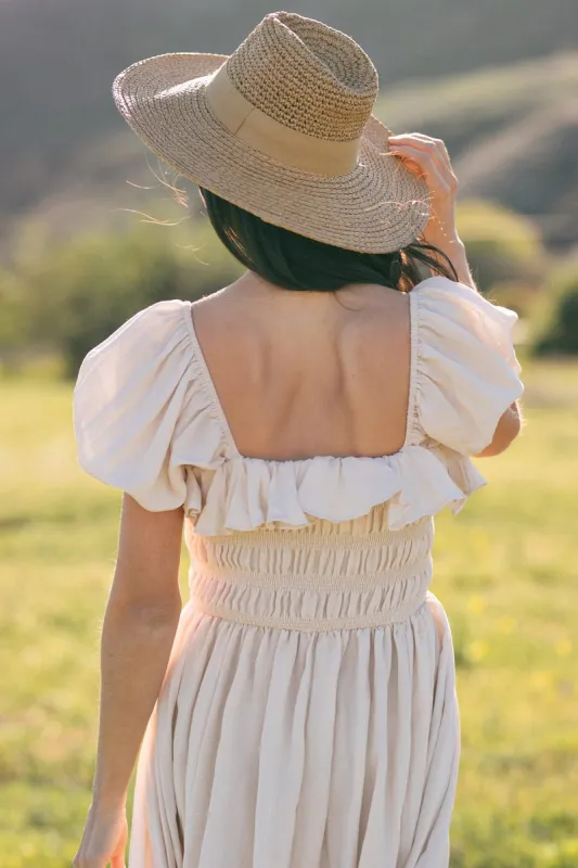 Alice Straw Wide Brim Hat sold by Morning Lavender