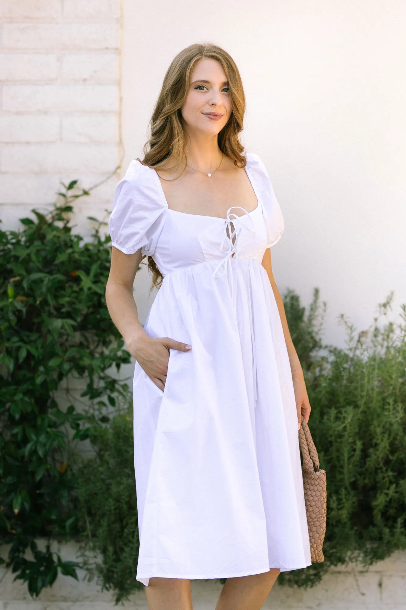 Pauline Poplin Midi Dress sold by Morning Lavender