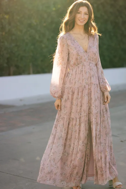 Helena Long Sleeve Floral Maxi Dress sold by Morning Lavender