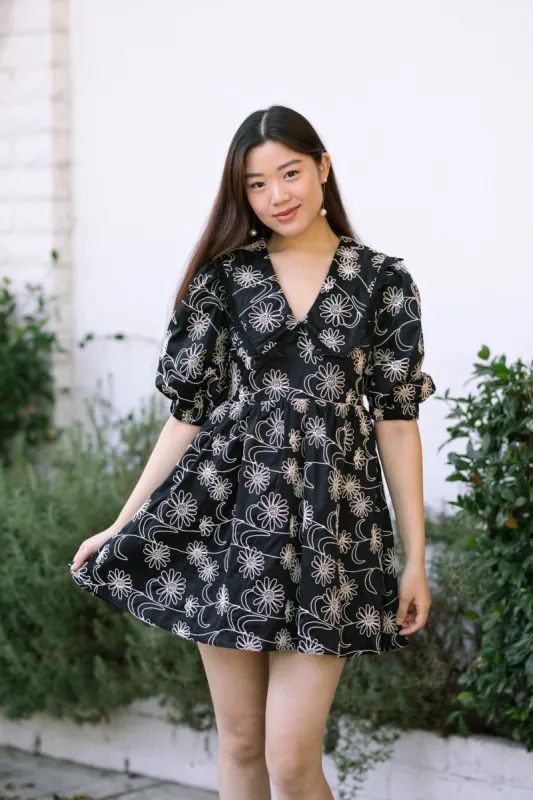 Adelaide Embroidered Mini Dress sold by Morning Lavender