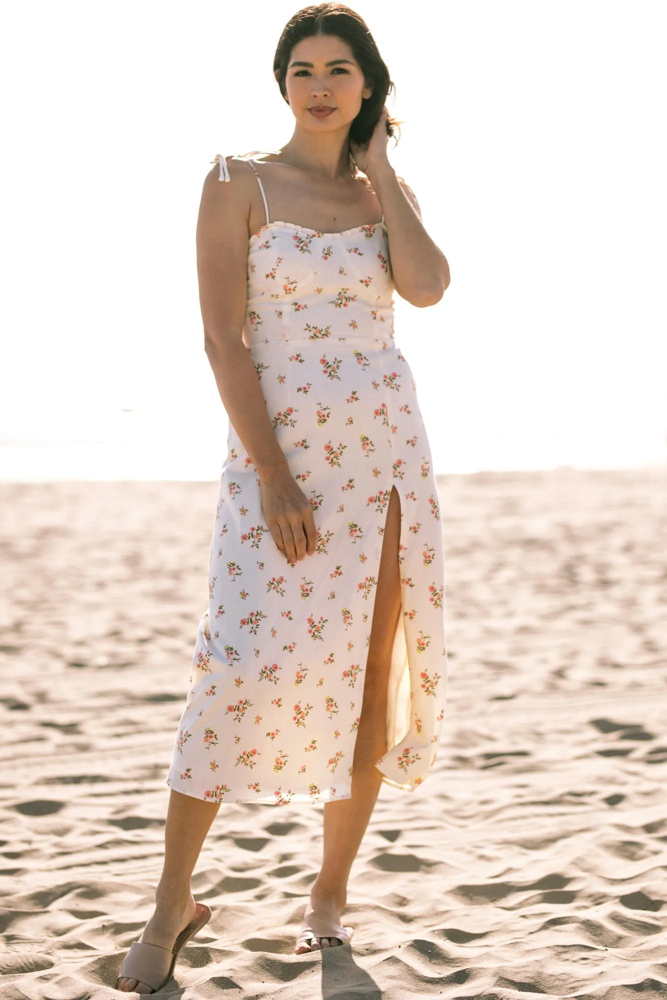 Gabriella Sweetheart Midi Dress sold by Morning Lavender