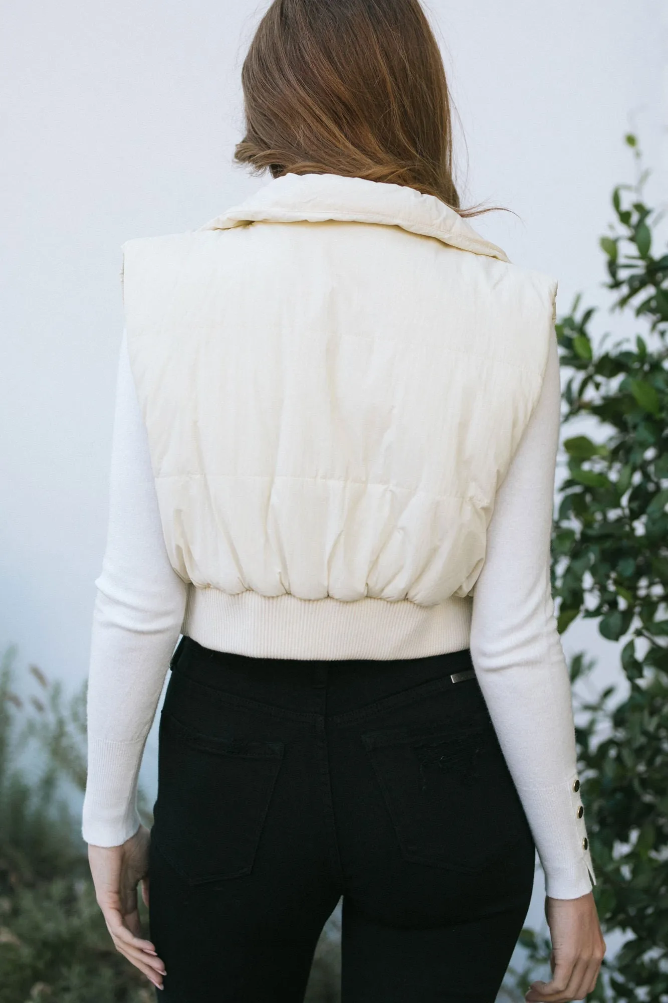 Joey Cropped Puffer Vest sold by Morning Lavender product image thumbnail 4