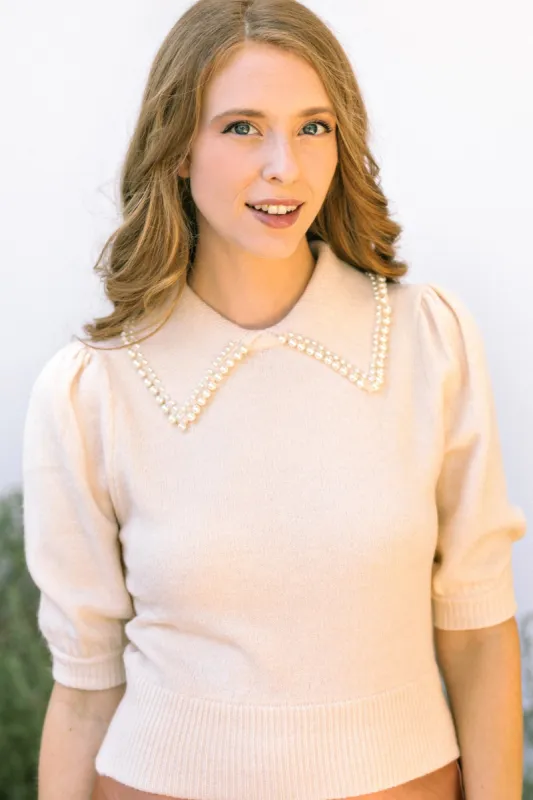 Antoinette Pearl Sweater Tee sold by Morning Lavender