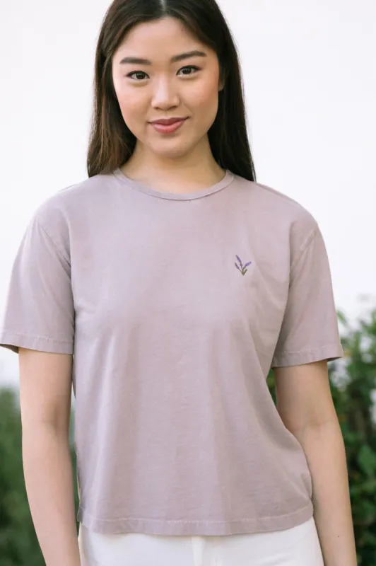 Katie Embroidered T-Shirt sold by Morning Lavender