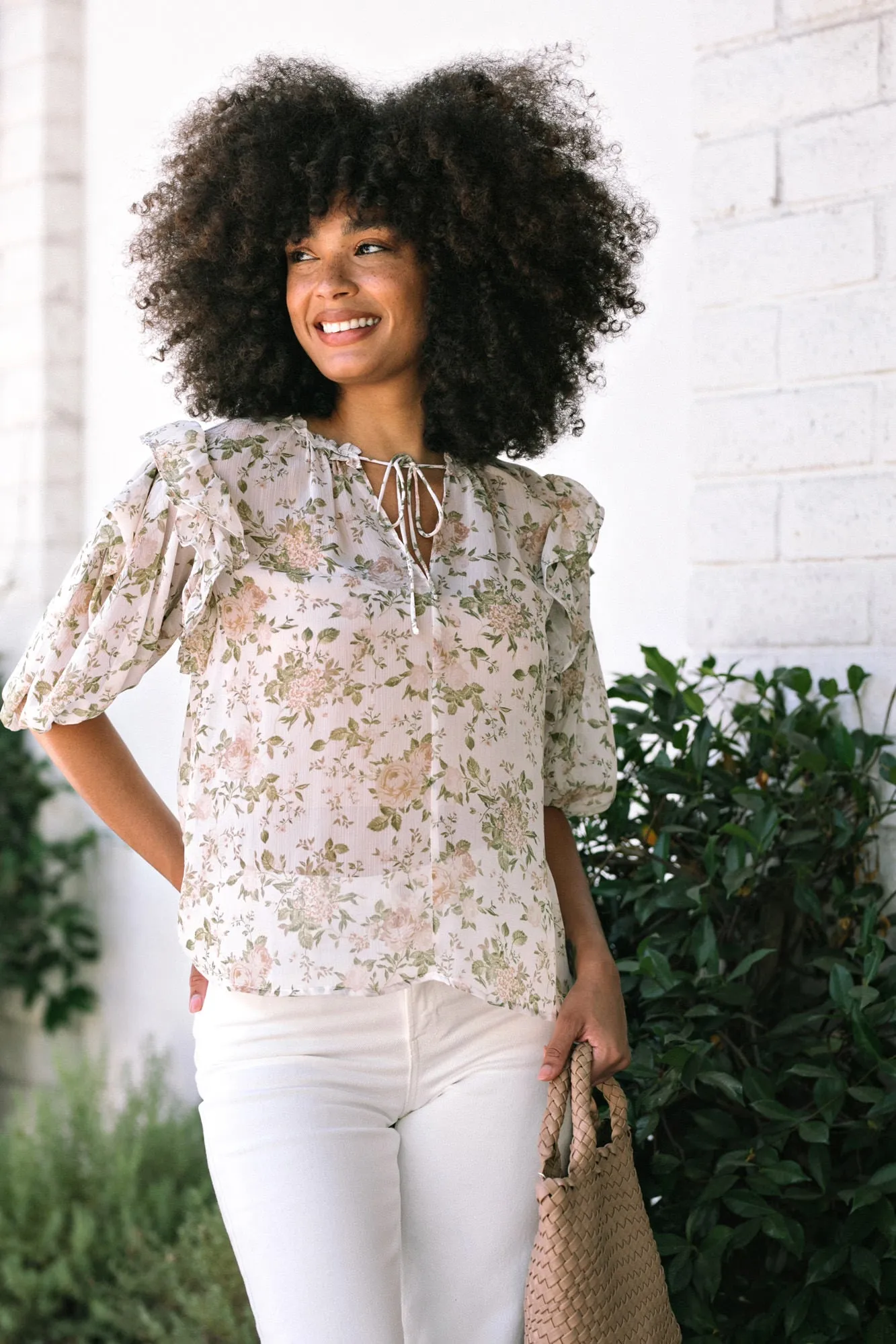 Anneli Chiffon Ruffled Blouse sold by Morning Lavender product image thumbnail 2