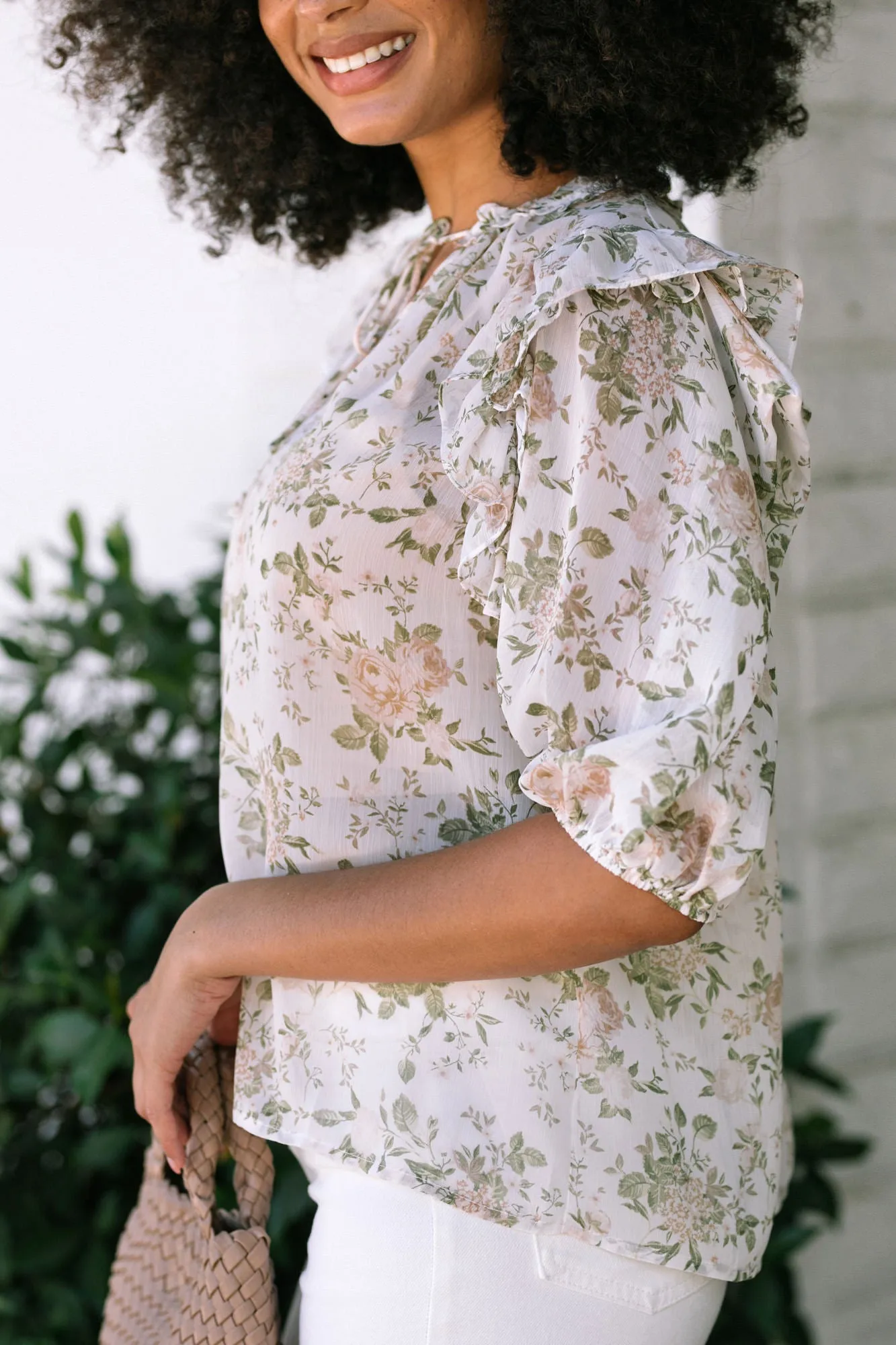 Anneli Chiffon Ruffled Blouse sold by Morning Lavender product image thumbnail 4