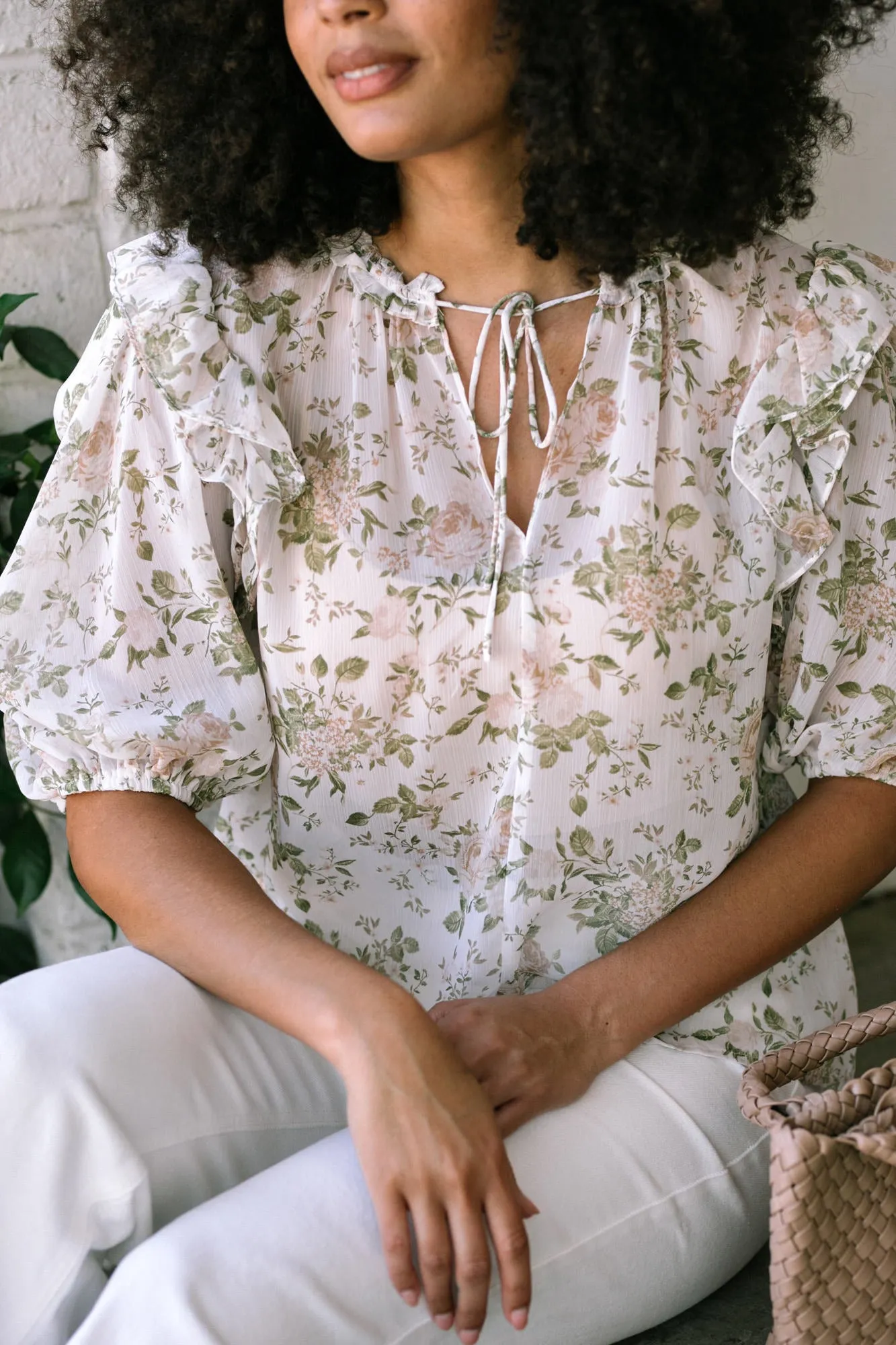 Anneli Chiffon Ruffled Blouse sold by Morning Lavender product image thumbnail 3