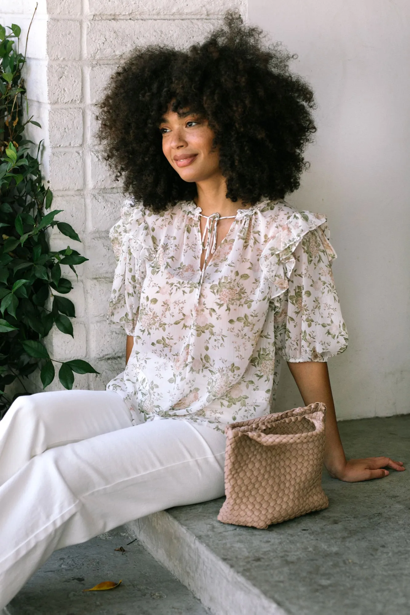 Anneli Chiffon Ruffled Blouse sold by Morning Lavender product image thumbnail 5