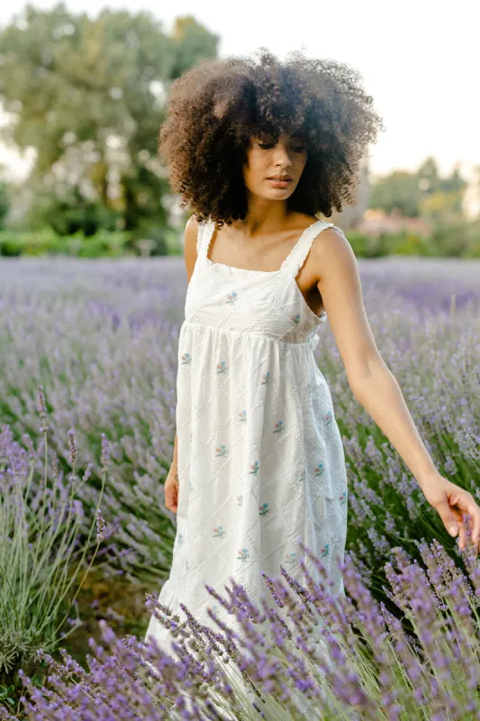 Alondra Embroidered Eyelet Dress sold by Morning Lavender