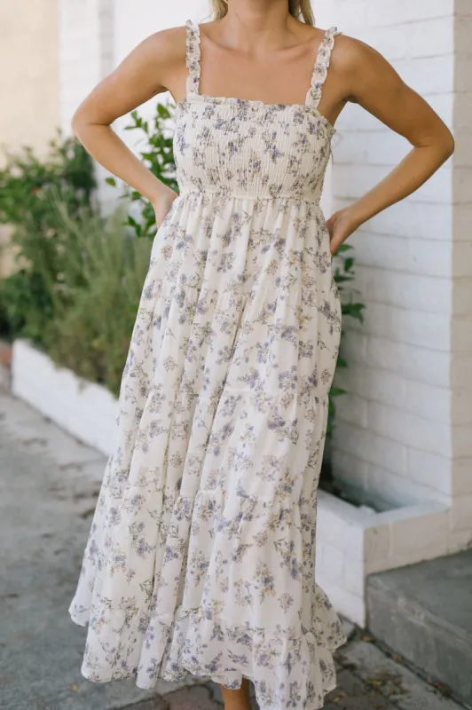 Christina Smocked Maxi Dress made by Storia