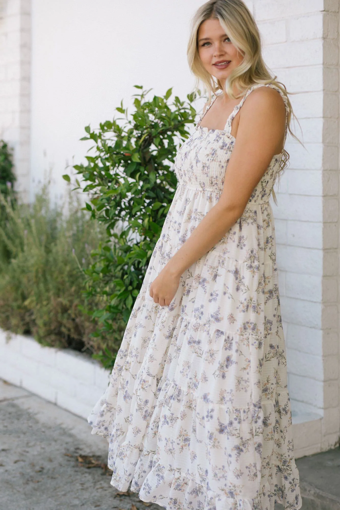 Christina Smocked Maxi Dress sold by Morning Lavender product image thumbnail 4