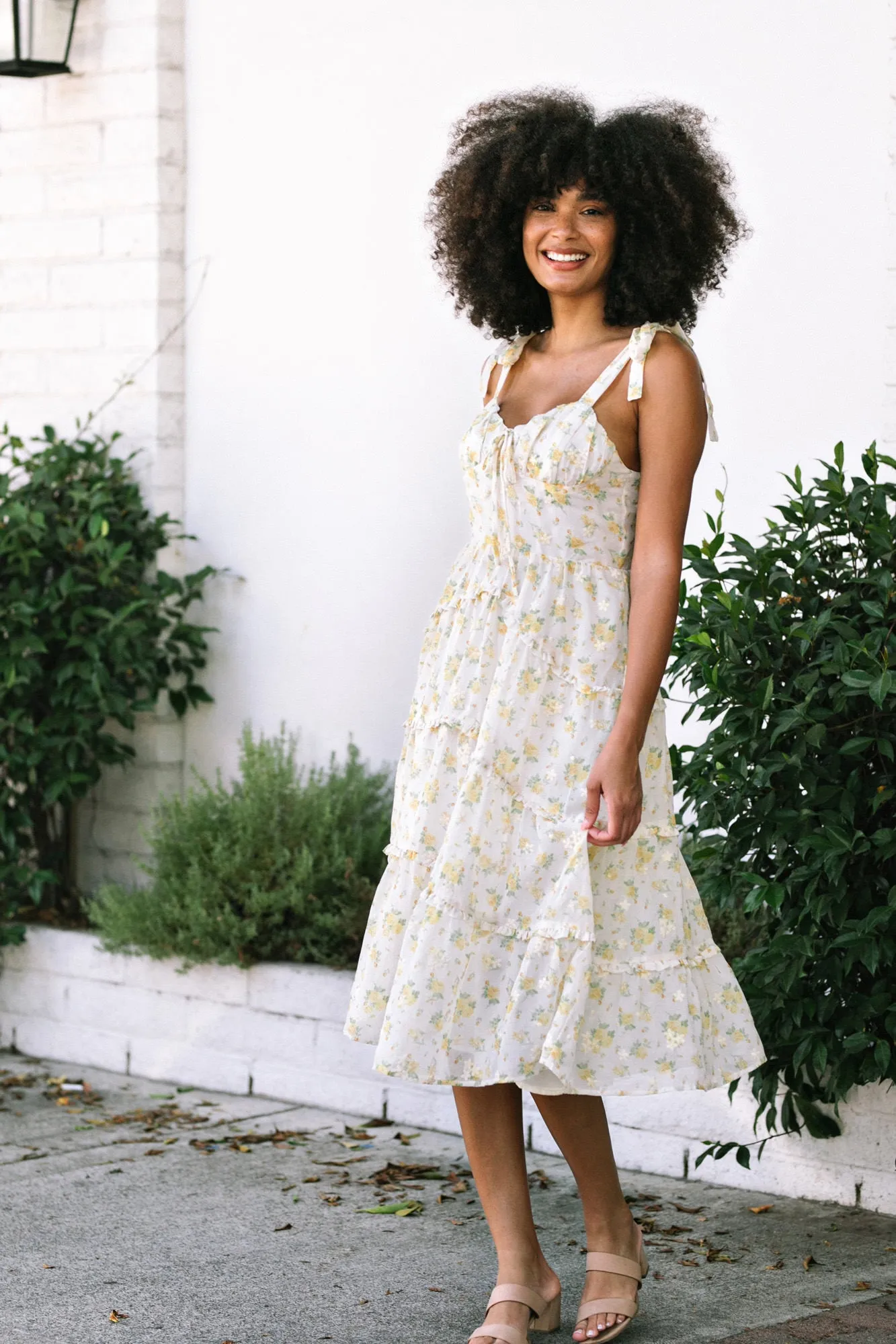 Margot Ruffled Midi Dress sold by Morning Lavender product image thumbnail 3