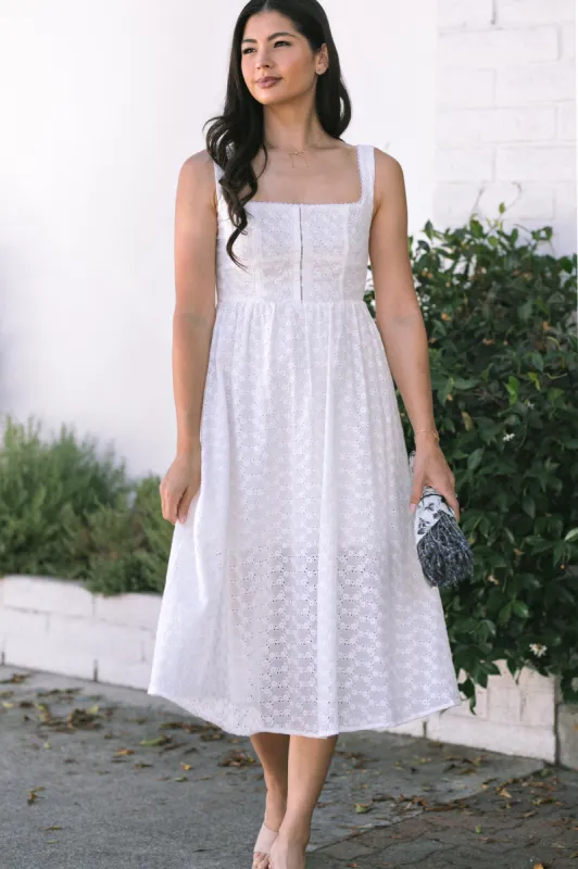 Addison Eyelet Midi Dress sold by Morning Lavender