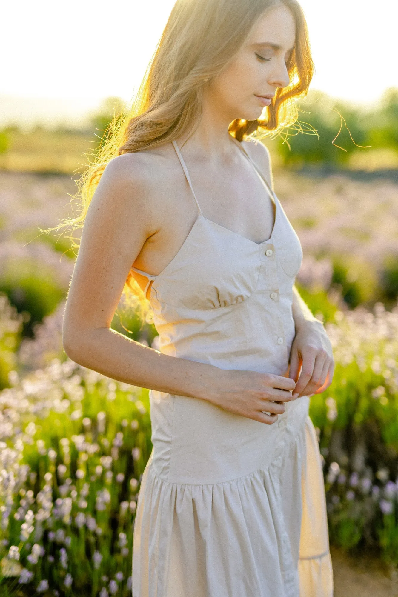 Vera Poplin Buttoned Dress sold by Morning Lavender product image thumbnail 4