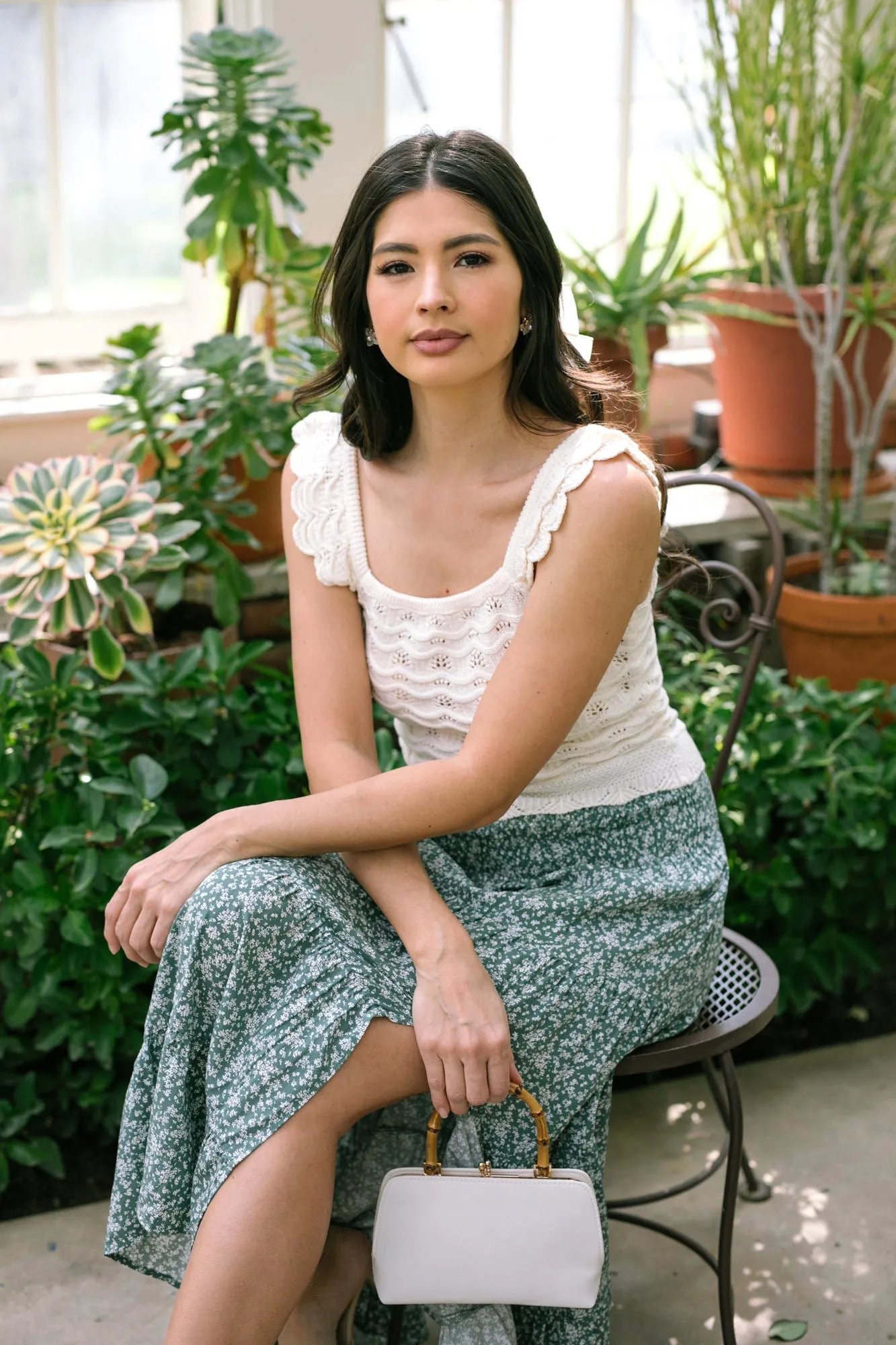 Adalyn Ruffled Pointelle Tank sold by Morning Lavender product image thumbnail 5