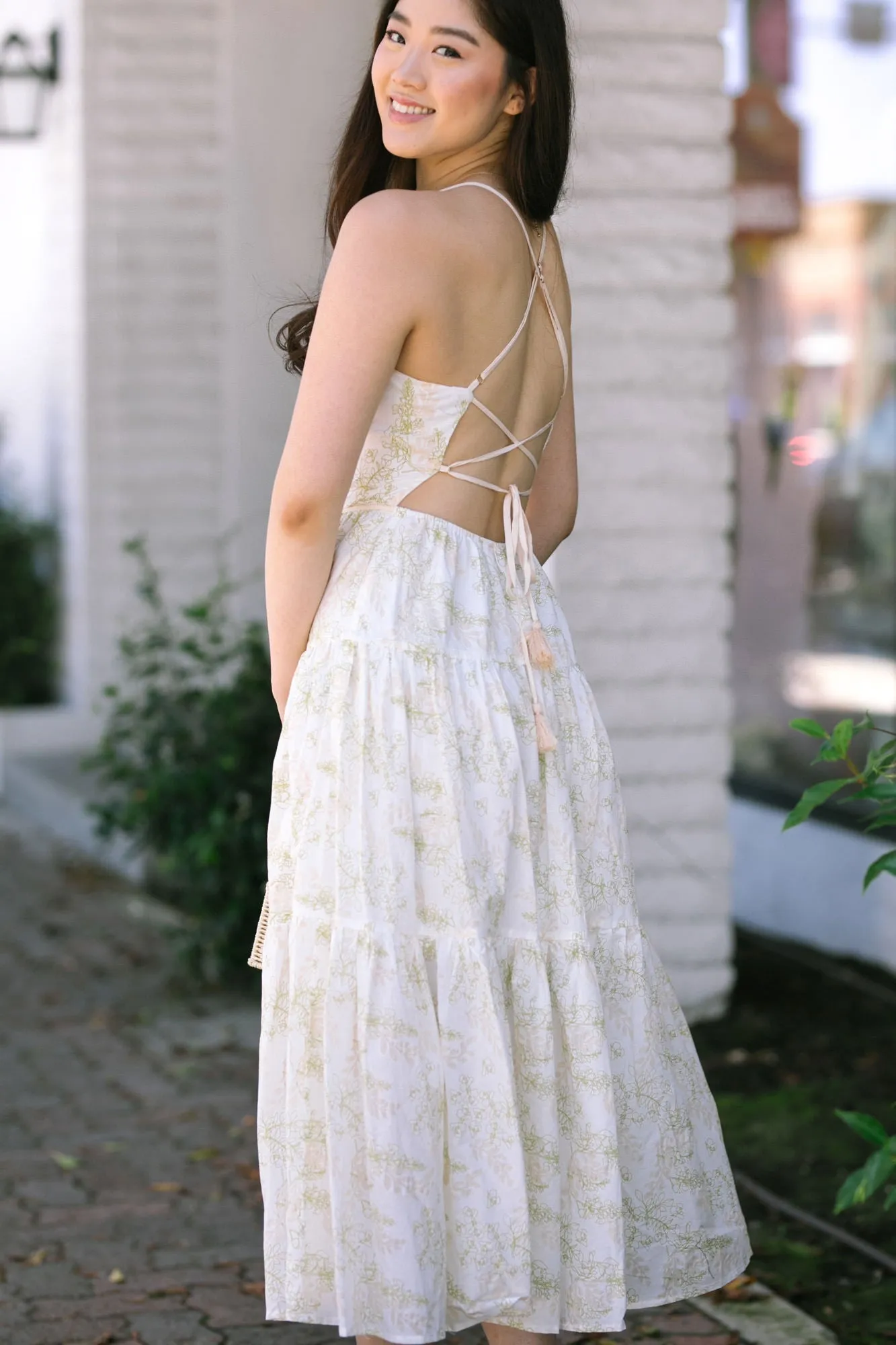 Amalia Tiered Midi Dress sold by Morning Lavender product image thumbnail 2