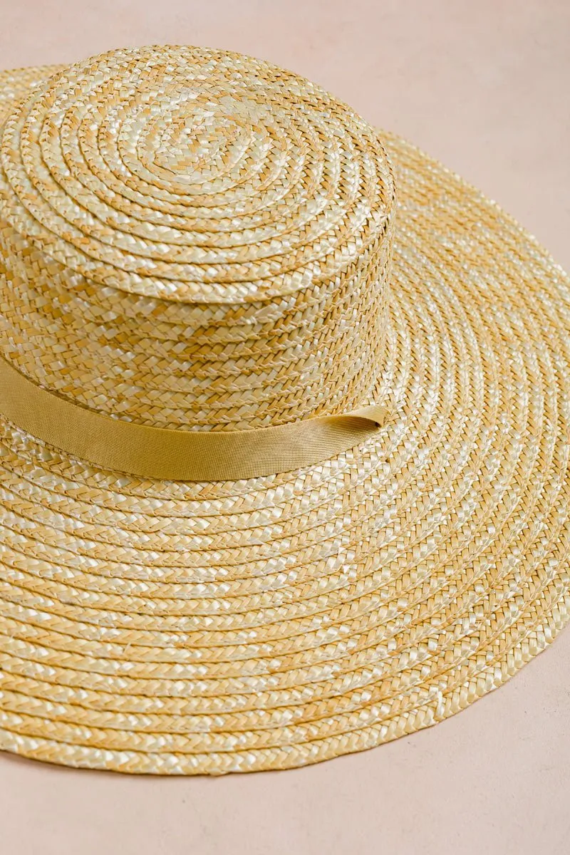 Odette Ribbon Tie Straw Hat sold by Morning Lavender product image thumbnail 2