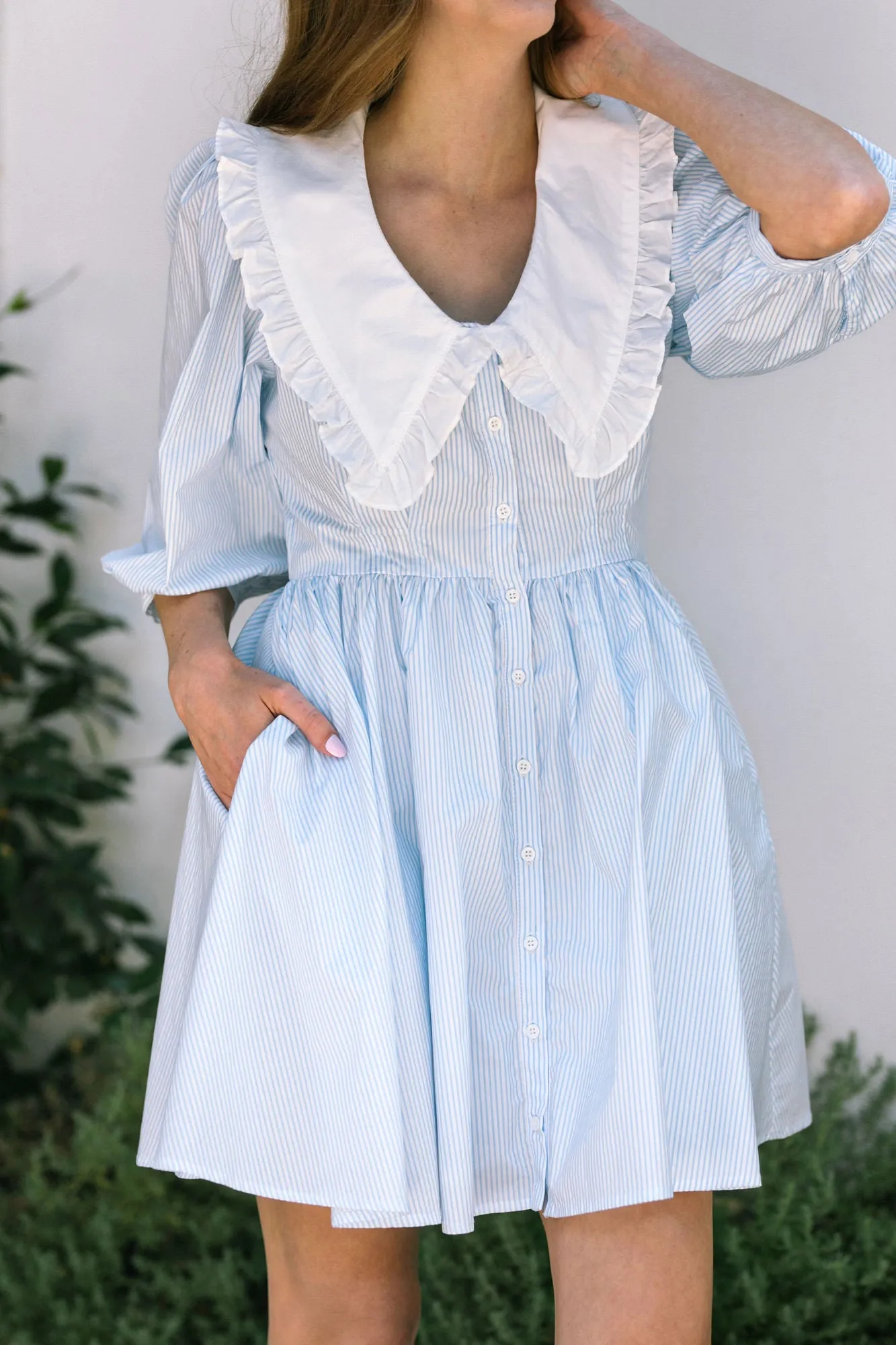 Cindy Collared Mini Dress sold by Morning Lavender product image thumbnail 3