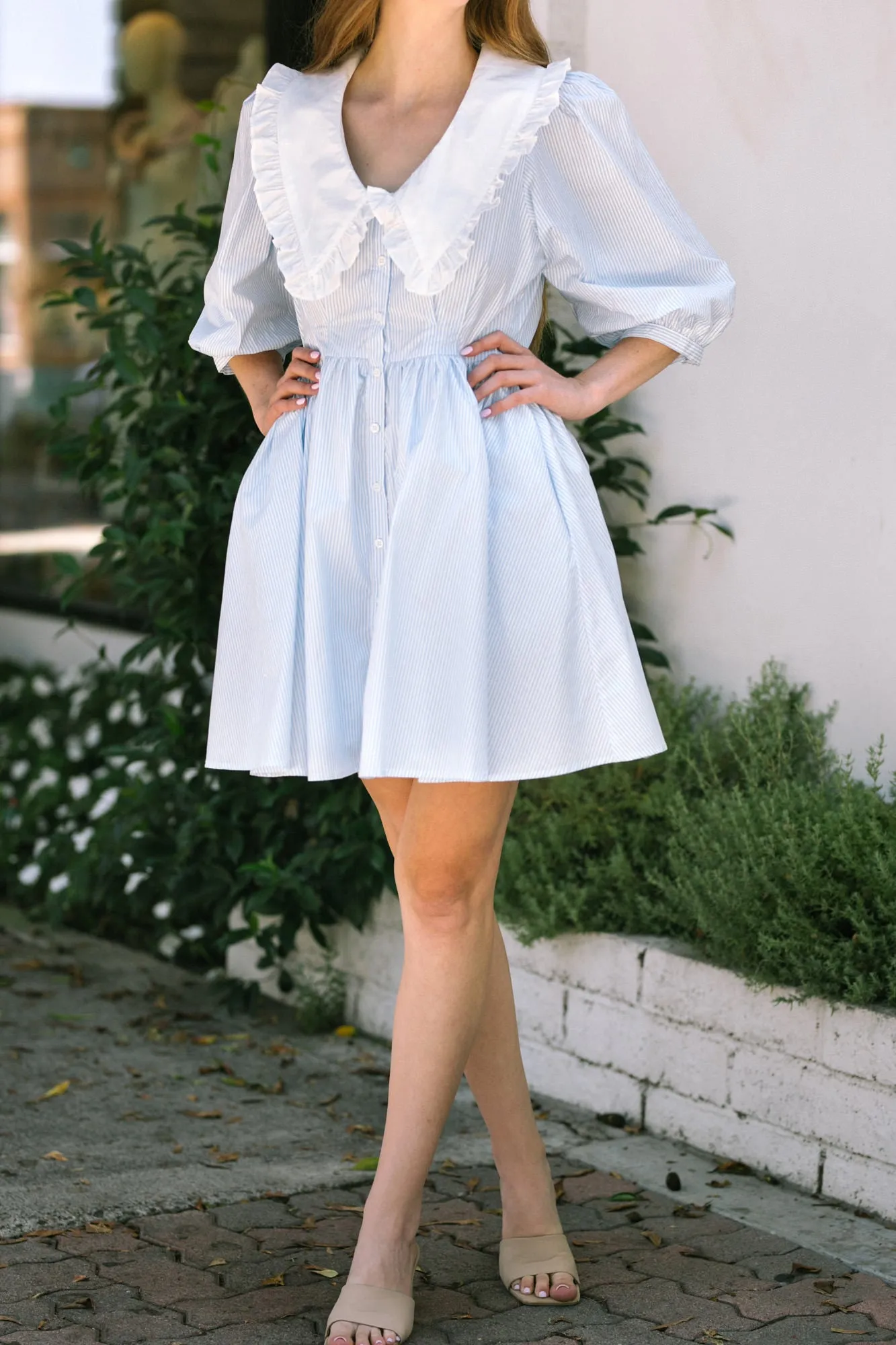 Cindy Collared Mini Dress sold by Morning Lavender product image thumbnail 5