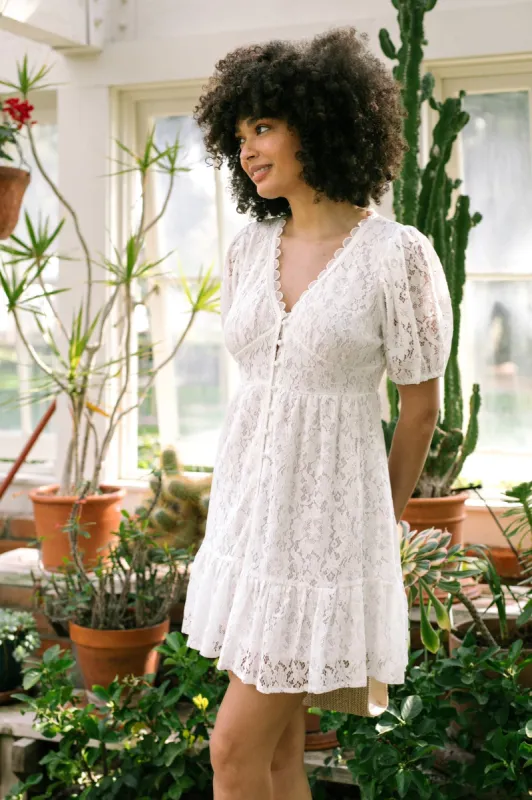 Josephine Lace Mini Dress sold by Morning Lavender