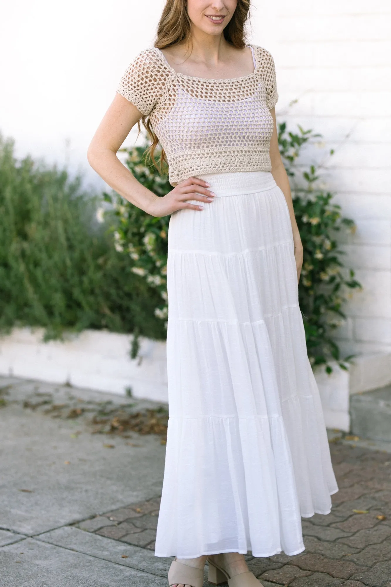 Daisy Tiered Maxi Skirt sold by Morning Lavender product image thumbnail 4