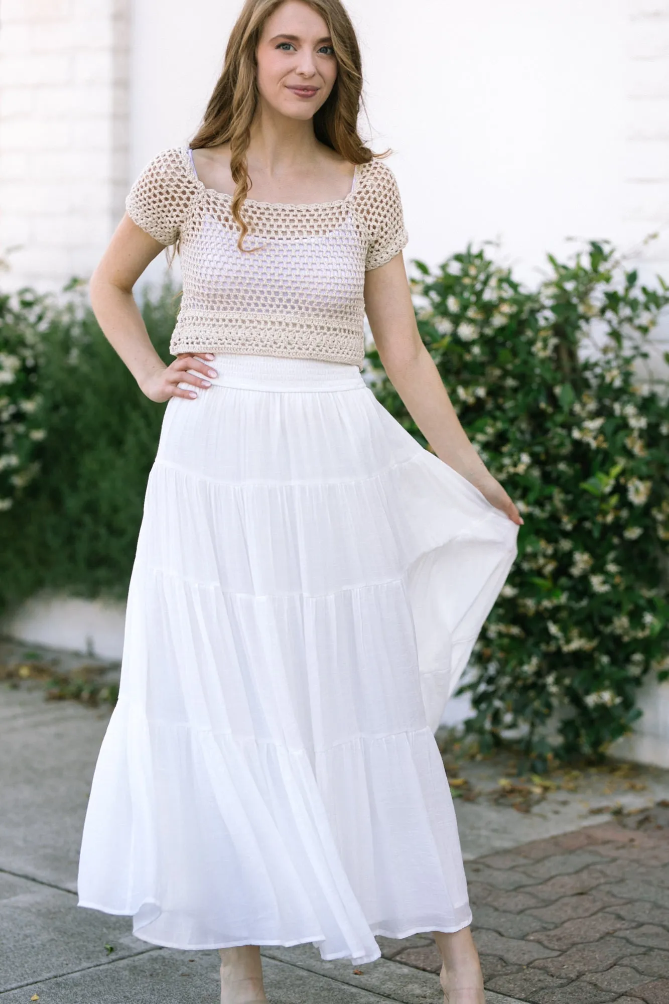 Daisy Tiered Maxi Skirt sold by Morning Lavender product image thumbnail 3