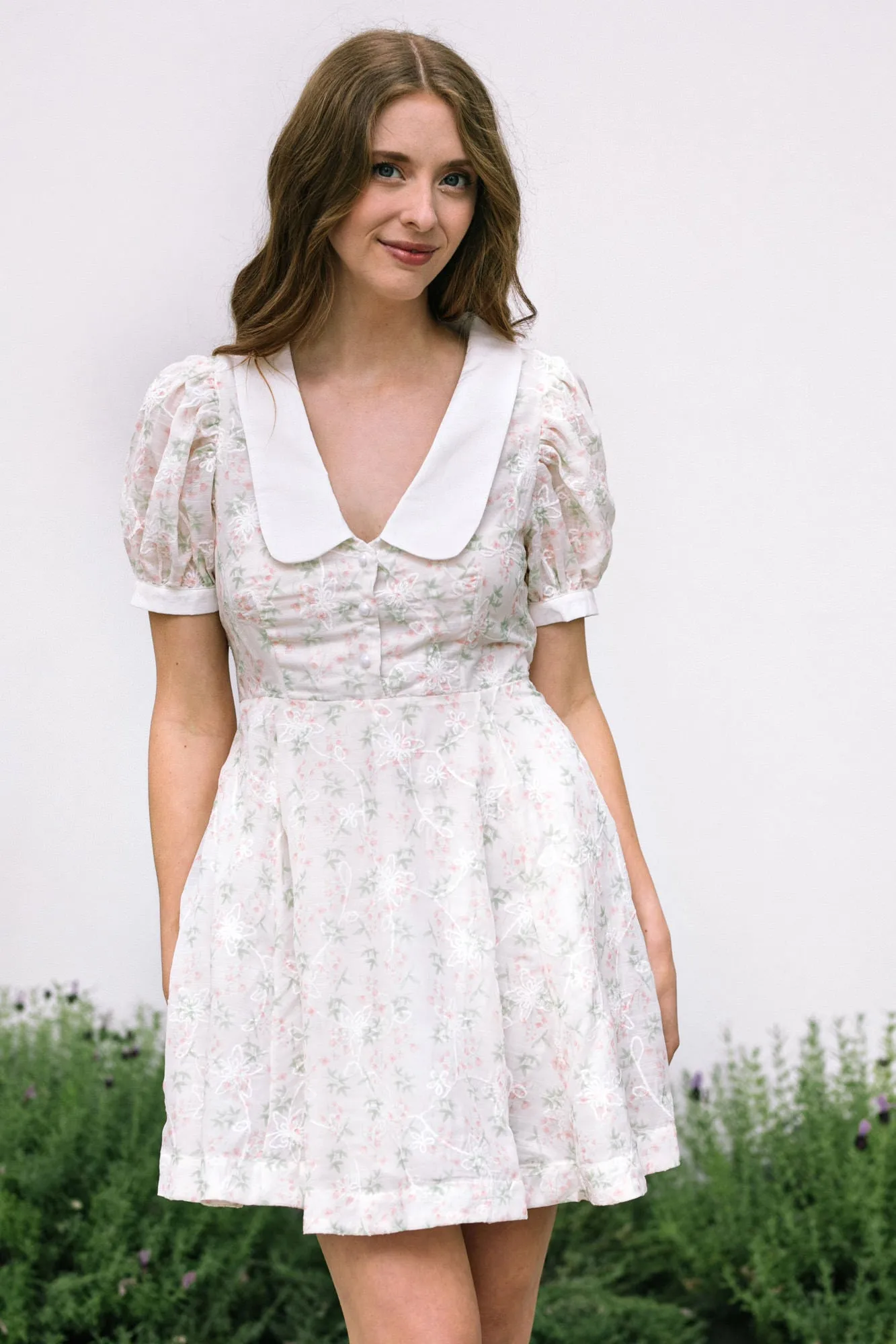 Chriselle Collared Mini Dress sold by Morning Lavender