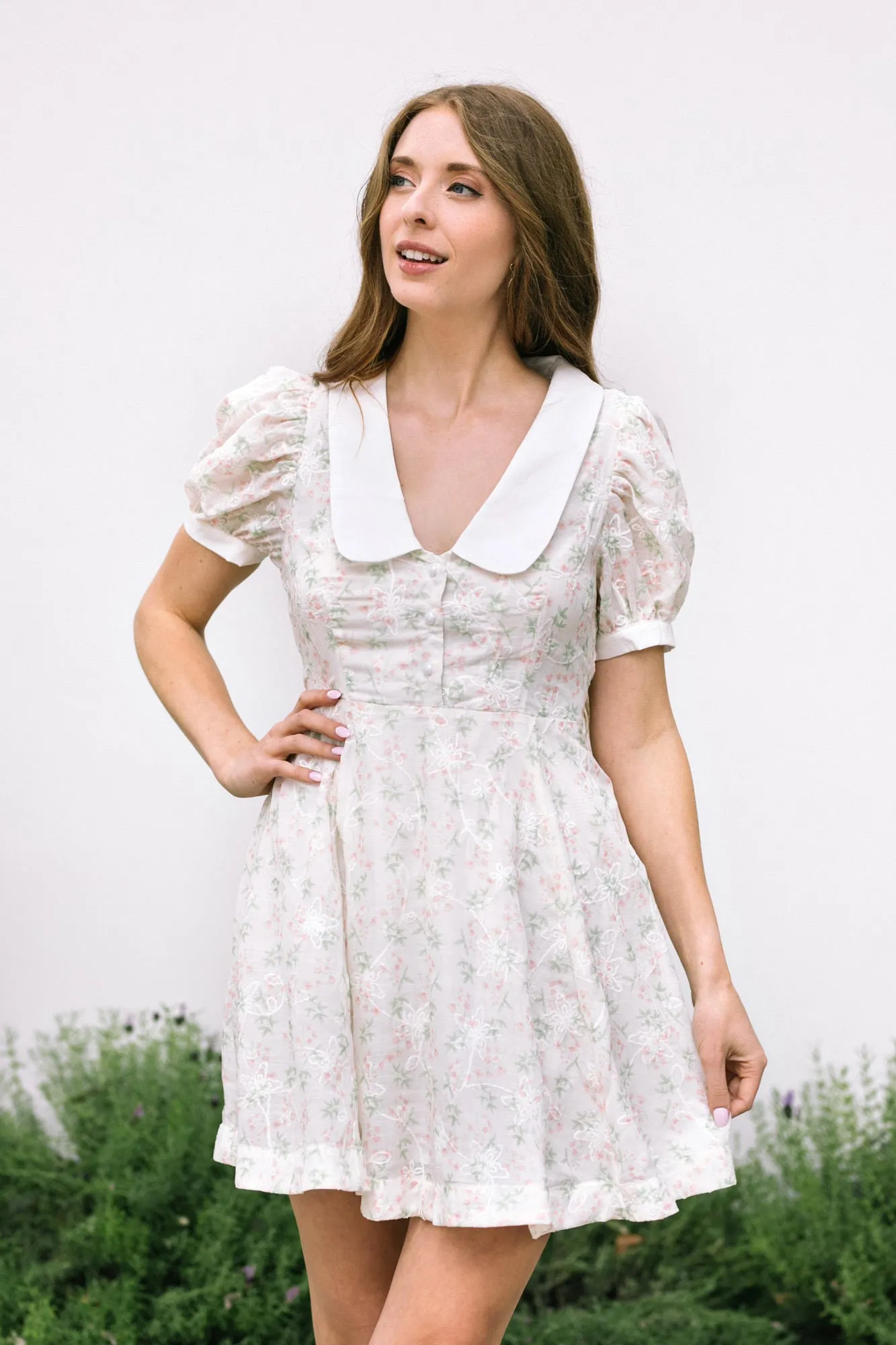 Chriselle Collared Mini Dress sold by Morning Lavender product image thumbnail 3