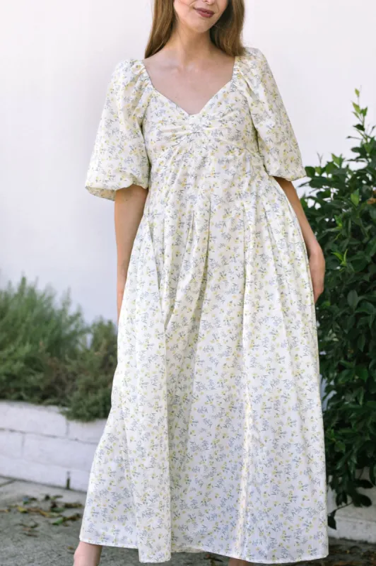 Daisy Floral Maxi Dress made by Morning Lavender