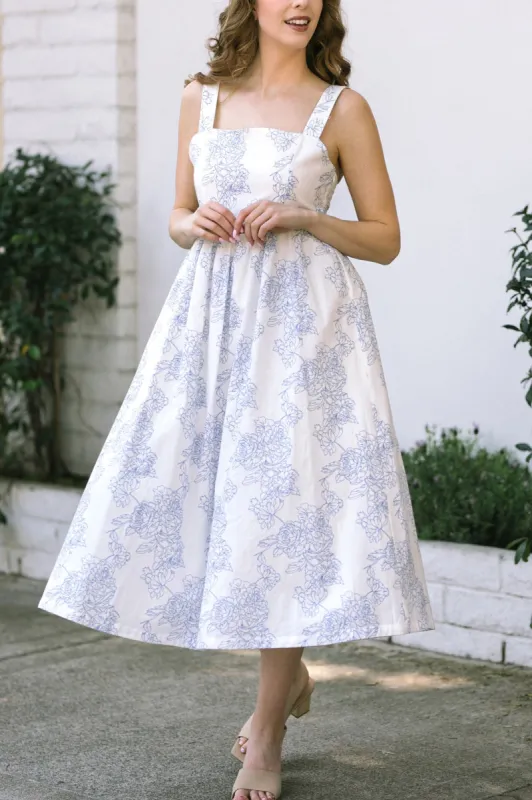 Leigh Sleeveless Midi Dress sold by Morning Lavender