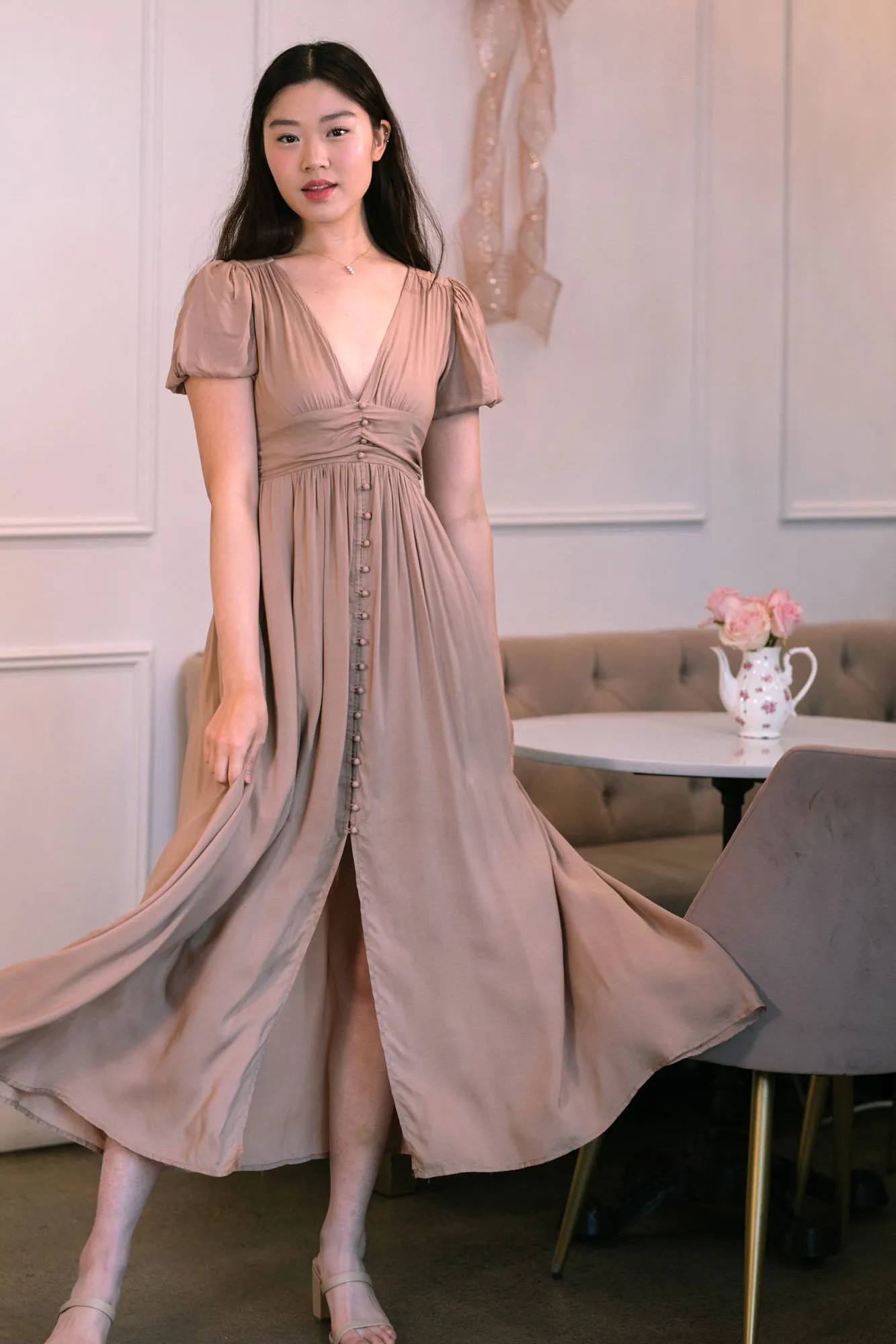 Esther Buttoned Maxi Dress sold by Morning Lavender product image thumbnail 5
