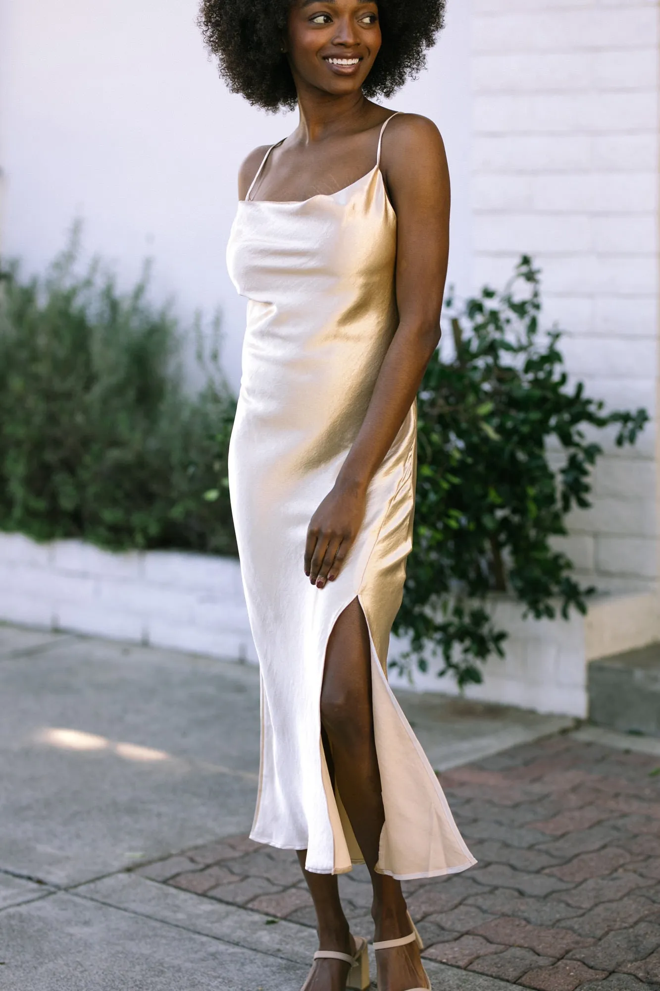 Nicola Satin Slip Dress sold by Morning Lavender