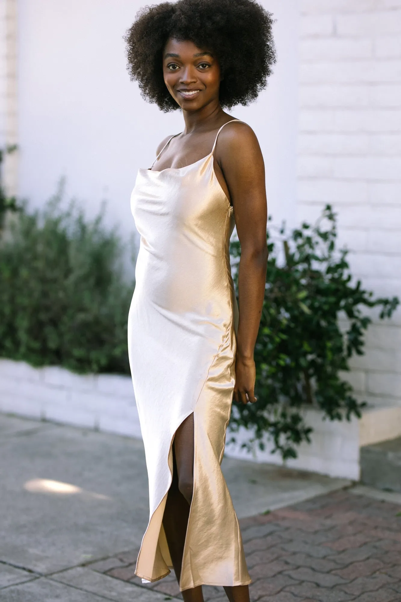 Nicola Satin Slip Dress sold by Morning Lavender product image thumbnail 5