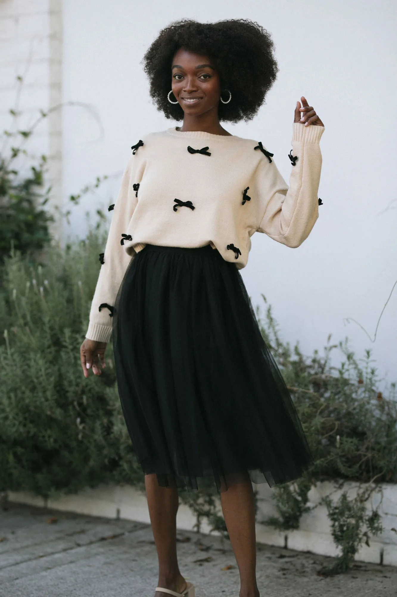 Shelby Bow Knit Sweater sold by Morning Lavender product image thumbnail 2