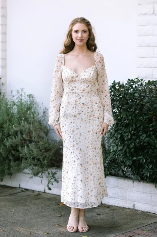 Bennett Floral Chiffon Dress sold by Morning Lavender