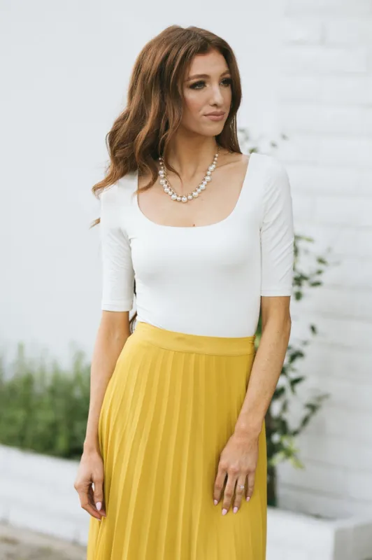 Jane Half Sleeve Bodysuit sold by Morning Lavender