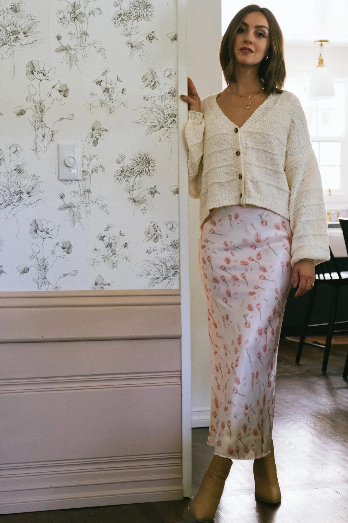 Priscilla Floral Slip Skirt sold by Morning Lavender product image thumbnail 4