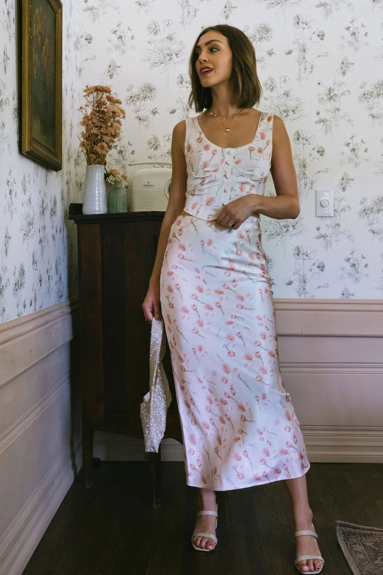 Priscilla Floral Slip Skirt sold by Morning Lavender product image thumbnail 2