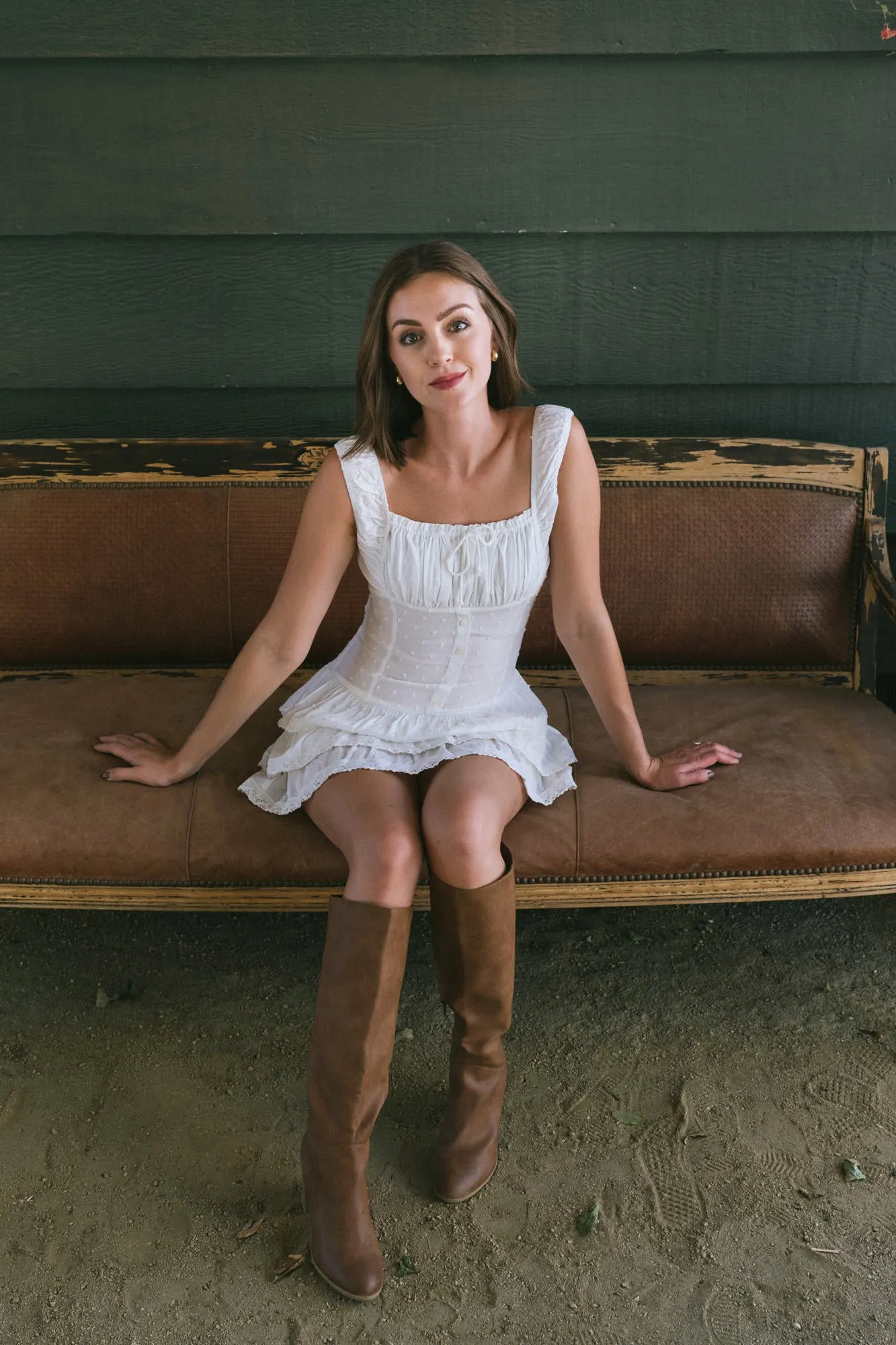 Kylie Ruffled Mini Dress sold by Morning Lavender product image thumbnail 5